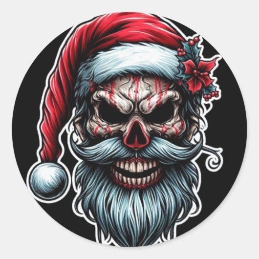 クリスマスステッカー ラウンドシール (正面)