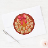 クリスマスステッカー ラウンドシール (封筒)