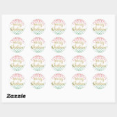 クリスマスステッカー ラウンドシール (シート)