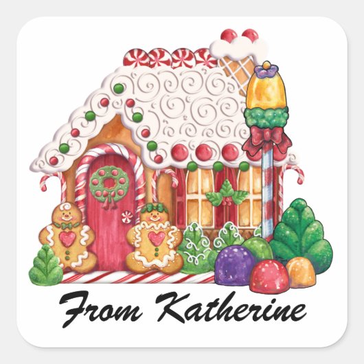 クリスマスステッカー – SRF スクエアシール (正面)