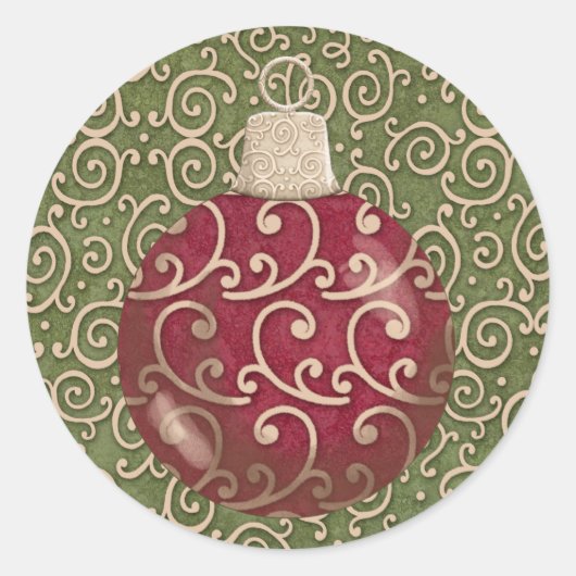 クリスマスステッカー – SRF ラウンドシール (正面)