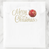 クリスマスステッカー – SRF 楕円形シール (バッグ)