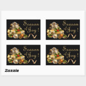 クリスマスステッカー – SRF 長方形シール (シート)