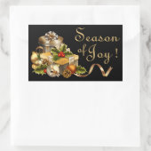 クリスマスステッカー – SRF 長方形シール (バッグ)