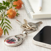 クリスマスステップドナルドトランプ&メラニア大統領 キーホルダー (側面)