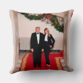 クリスマスステップドナルドトランプ&メラニア大統領 クッション (裏面)