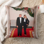 クリスマスステップドナルドトランプ&メラニア大統領 クッション (ブランケット)