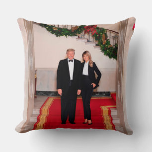 クリスマスステップドナルドトランプ&メラニア大統領 クッション