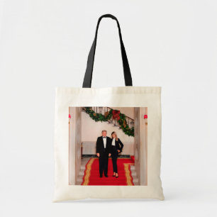 クリスマスステップドナルドトランプ&メラニア大統領 トートバッグ