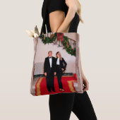 クリスマスステップドナルドトランプ&メラニア大統領 トートバッグ (クローズアップ)