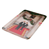 クリスマスステップドナルドトランプ&メラニア大統領 バスマット (アングル)