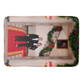 クリスマスステップドナルドトランプ&メラニア大統領 バスマット (正面)