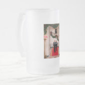 クリスマスステップドナルドトランプ&メラニア大統領 フロストグラスビールジョッキ (正面左)