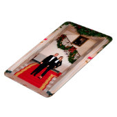 クリスマスステップドナルドトランプ&メラニア大統領 マグネット (左側)