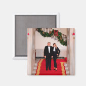 クリスマスステップドナルドトランプ&メラニア大統領 マグネット (正面/裏面)