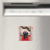 クリスマスステップドナルドトランプ&メラニア大統領 マグネット (インサイチュ (食洗機))