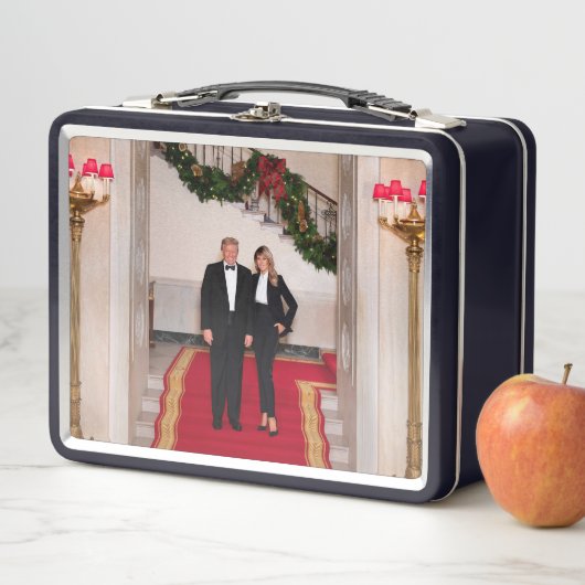 クリスマスステップドナルドトランプ&メラニア大統領 メタルランチボックス (インサイチュ)