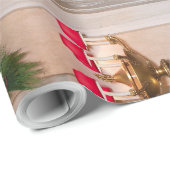 クリスマスステップドナルドトランプ&メラニア大統領 ラッピングペーパー (ロールコーナー)