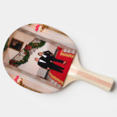 クリスマスステップドナルドトランプ&メラニア大統領 卓球ラケット (横)