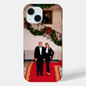 クリスマスステップドナルドトランプ&メラニア大統領 Case-Mate iPhoneケース (裏面)