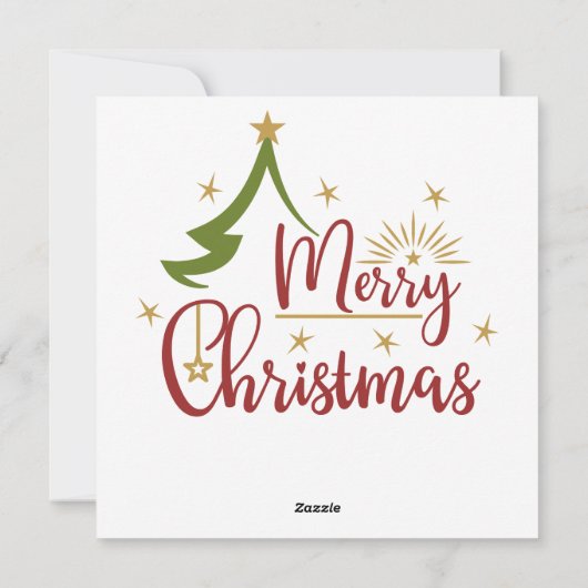 クリスマスステンドグラスのグリーティングカード シーズンカード (裏面)