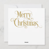 クリスマスステンドグラスのグリーティングカード シーズンカード (裏面)