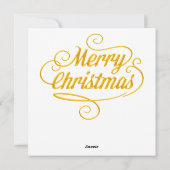 クリスマスステンドグラスのグリーティングカード シーズンカード (裏面)