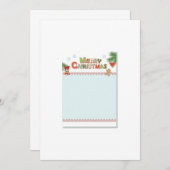 クリスマスステーショナリー招待状紙 招待状 (正面/裏面)