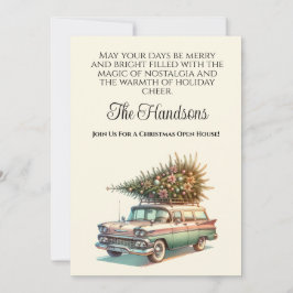 クリスマスステーションワゴン 招待状