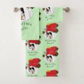 クリスマスストッキングかわいいカリコキッテン バスタオルセット (インサイチュ)