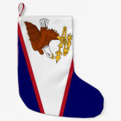 クリスマスストッキングとアメリカ国旗 スモールクリスマスストッキング (正面)