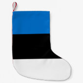 クリスマスストッキングとエストニア国旗 スモールクリスマスストッキング (正面)