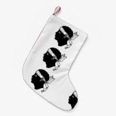 クリスマスストッキングとコルシカ国旗 スモールクリスマスストッキング (正面 (吊り時))