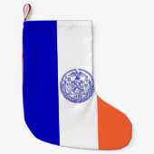 クリスマスストッキングとニューヨーク州旗 スモールクリスマスストッキング (正面)