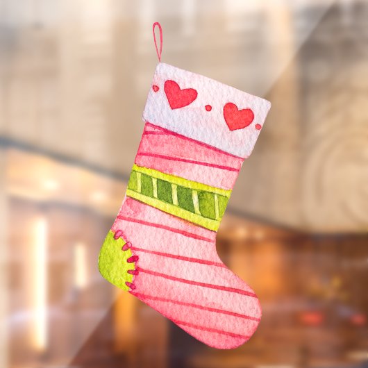 クリスマスストッキングとハート ウィンドウサイン (シート2)