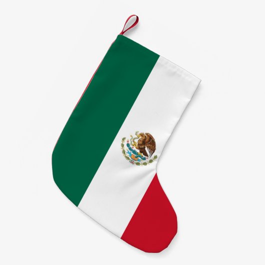 クリスマスストッキングとメキシコ国旗 スモールクリスマスストッキング (正面 (吊り時))