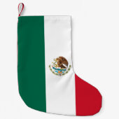 クリスマスストッキングとメキシコ国旗 スモールクリスマスストッキング (正面)