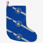 クリスマスストッキングとラスベガス国旗 スモールクリスマスストッキング (正面)