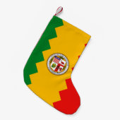 クリスマスストッキングとロサンゼルス州旗 スモールクリスマスストッキング (正面 (吊り時))