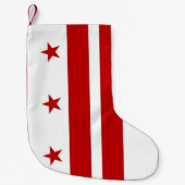 クリスマスストッキングとワシントンDC州旗 スモールクリスマスストッキング (正面)