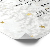 クリスマスストッキングの休日バーのメニュー記号 ポスター (角)