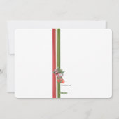 クリスマスストッキングの写真 ホリデーカード (裏面)