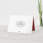 クリスマスストッキングオン暖炉 シーズンカード (裏面)