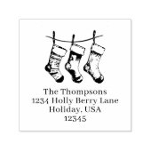 クリスマスストッキングカスタム差出人住所 セルフインキングスタンプ (デザイン)