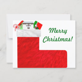 クリスマスストッキングカード ポストカード