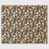 クリスマスストッキンググローブスターリークリスマスホリデー ラッピングペーパー (フラット)