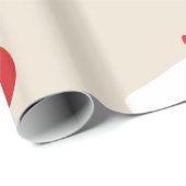 クリスマスストッキングサンタ素朴ホリデイ ラッピングペーパー (ロールコーナー)