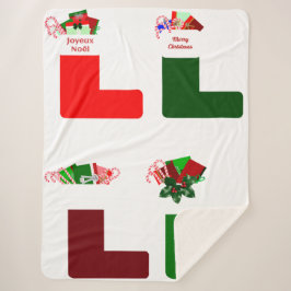 クリスマスストッキングシェルパブランケット シェルパブランケット