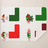 クリスマスストッキングシェルパブランケット シェルパブランケット (正面(横))