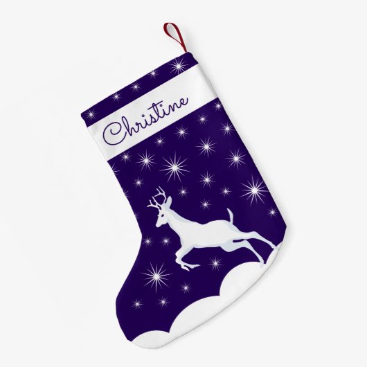 クリスマスストッキングジャンピングトナディースノーナイトスタ スモールクリスマスストッキング (裏面 (吊り時))